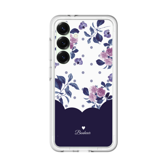 プレミアムパネル［ ツインドットフラワー - Navy ］