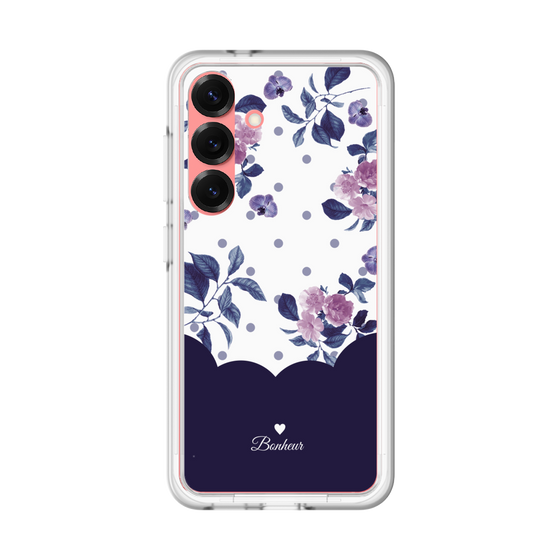 プレミアムパネル［ ツインドットフラワー - Navy ］
