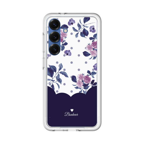 プレミアムパネル［ ツインドットフラワー - Navy ］