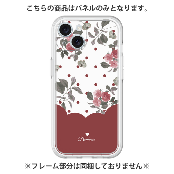 プレミアムパネル［ ツインドットフラワー - Red ］
