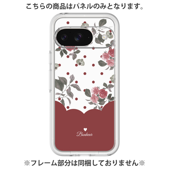 プレミアムパネル［ ツインドットフラワー - Red ］