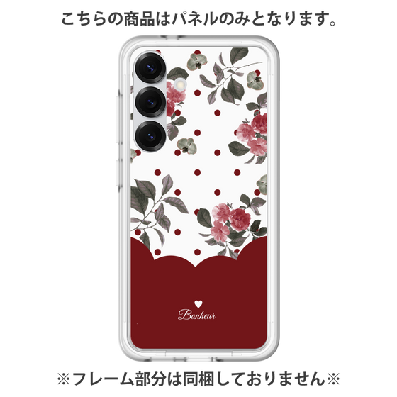 プレミアムパネル［ ツインドットフラワー - Red ］