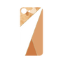 プレミアムパネル［ マーブルトライアングルパレット - Orange ］