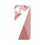 プレミアムパネル［ マーブルトライアングルパレット - Pink ］
