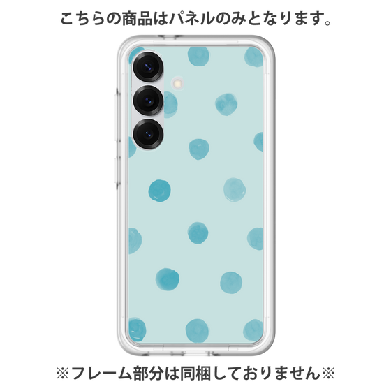 プレミアムパネル［ 水彩ドット・レトロカラー - Light Blue ］