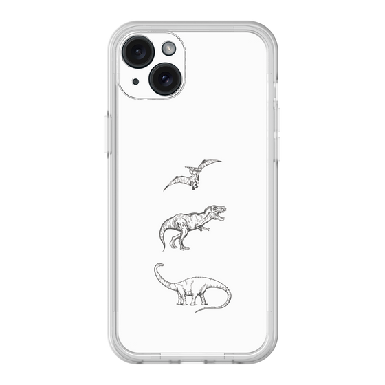 プレミアムパネル［ Dinosaurs No.1 - White ］