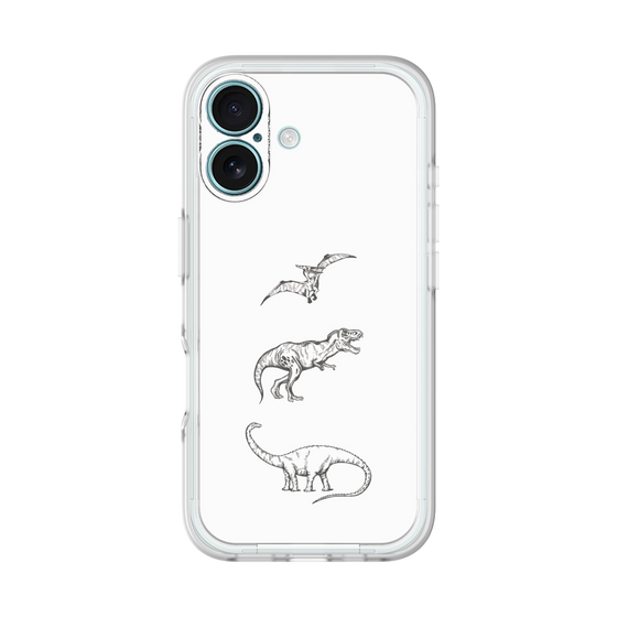 プレミアムパネル［ Dinosaurs No.1 - White ］