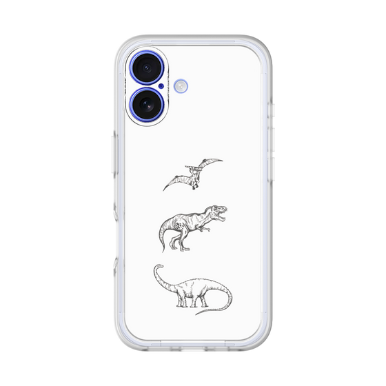 プレミアムパネル［ Dinosaurs No.1 - White ］