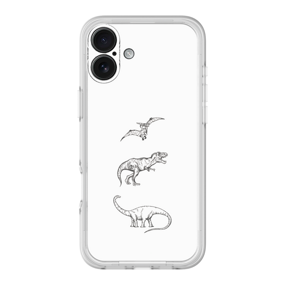 プレミアムパネル［ Dinosaurs No.1 - White ］