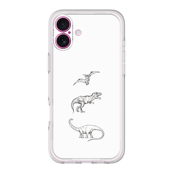 プレミアムパネル［ Dinosaurs No.1 - White ］