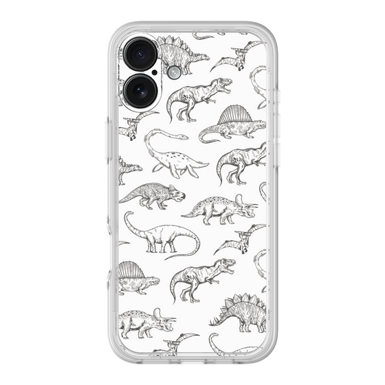 プレミアムパネル［ Dinosaurs No.2 - White ］