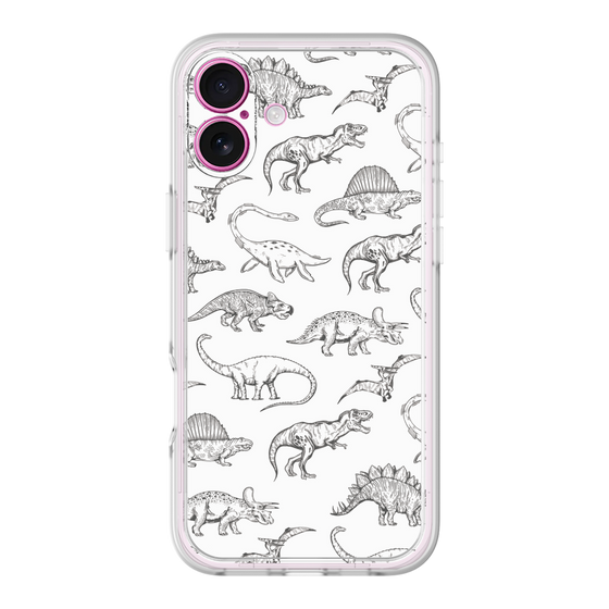 プレミアムパネル［ Dinosaurs No.2 - White ］