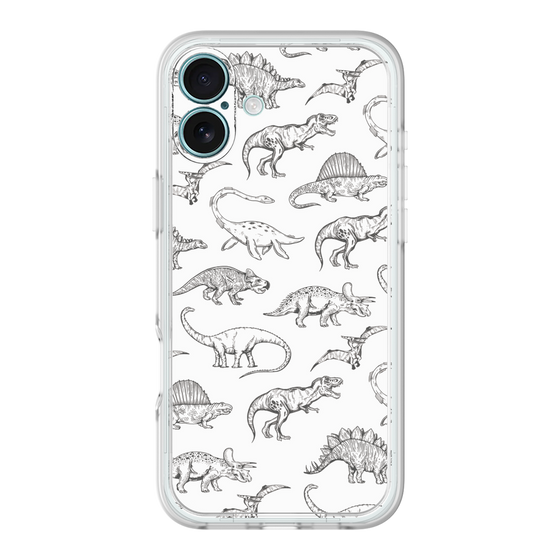 プレミアムパネル［ Dinosaurs No.2 - White ］