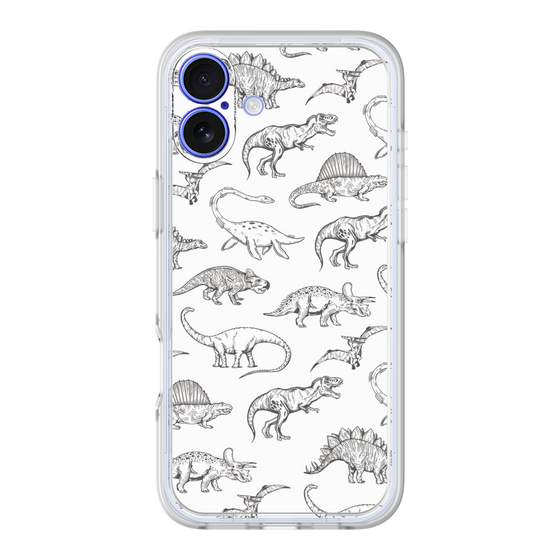 プレミアムパネル［ Dinosaurs No.2 - White ］