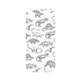 プレミアムパネル［ Dinosaurs No.2 - White ］
