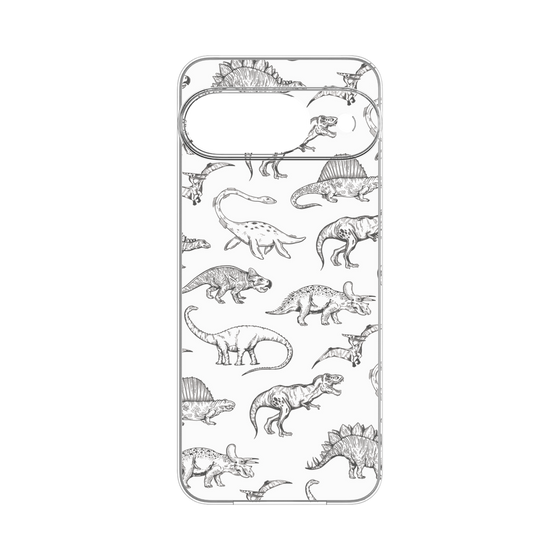 プレミアムパネル［ Dinosaurs No.2 - White ］