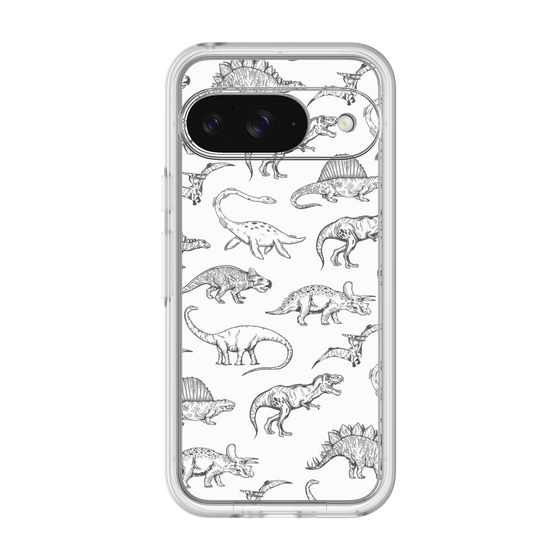 プレミアムパネル［ Dinosaurs No.2 - White ］