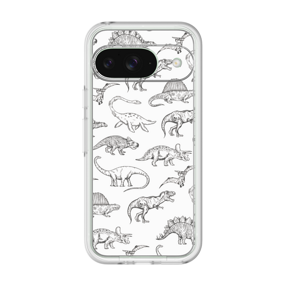 プレミアムパネル［ Dinosaurs No.2 - White ］