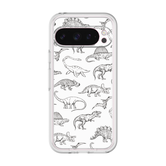 プレミアムパネル［ Dinosaurs No.2 - White ］