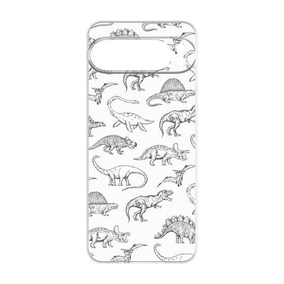 プレミアムパネル［ Dinosaurs No.2 - White ］