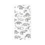 プレミアムパネル［ Dinosaurs No.2 - White ］