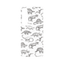 プレミアムパネル［ Dinosaurs No.2 - White ］