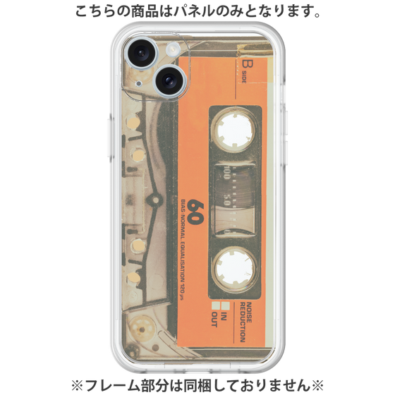 プレミアムパネル［ RETORO CASSETTE TAPE - Skeleton Orange ］