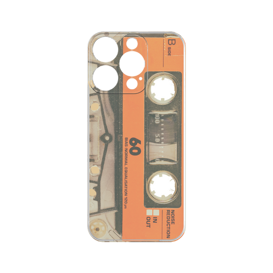 プレミアムパネル［ RETORO CASSETTE TAPE - Skeleton Orange ］