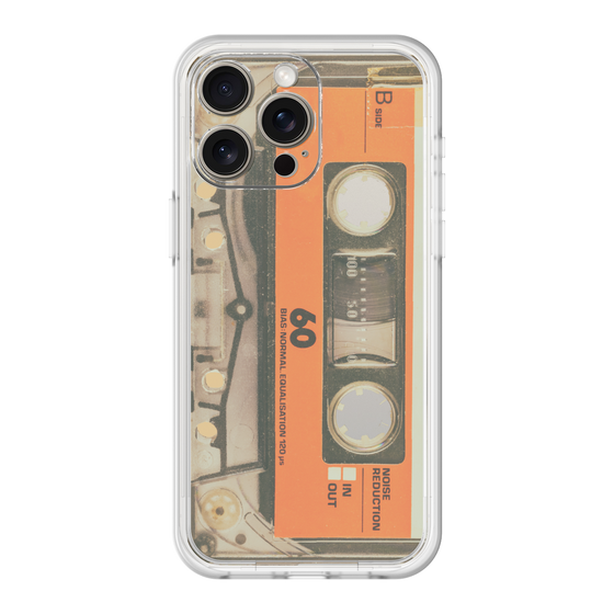 プレミアムパネル［ RETORO CASSETTE TAPE - Skeleton Orange ］