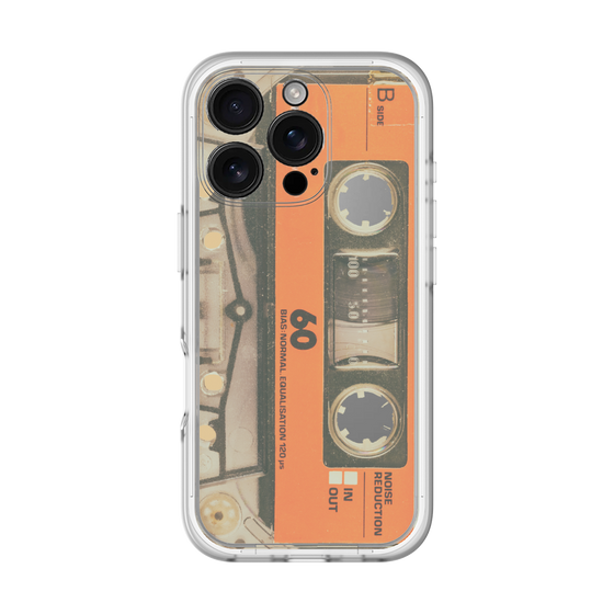 プレミアムパネル［ RETORO CASSETTE TAPE - Skeleton Orange ］