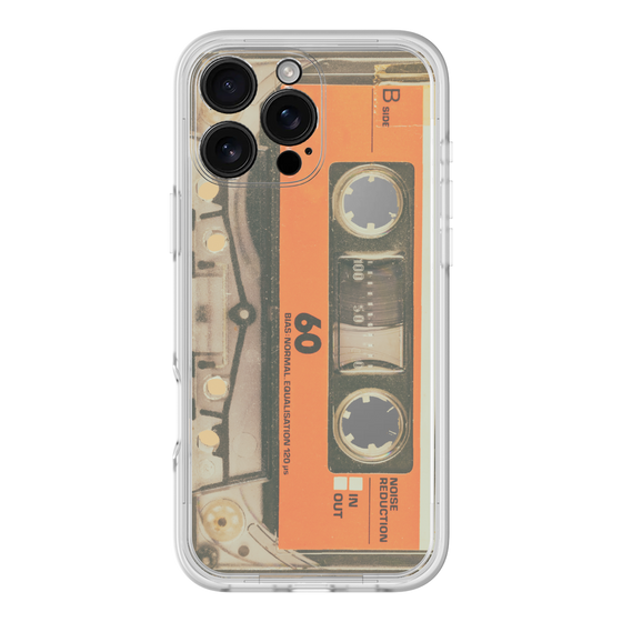 プレミアムパネル［ RETORO CASSETTE TAPE - Skeleton Orange ］