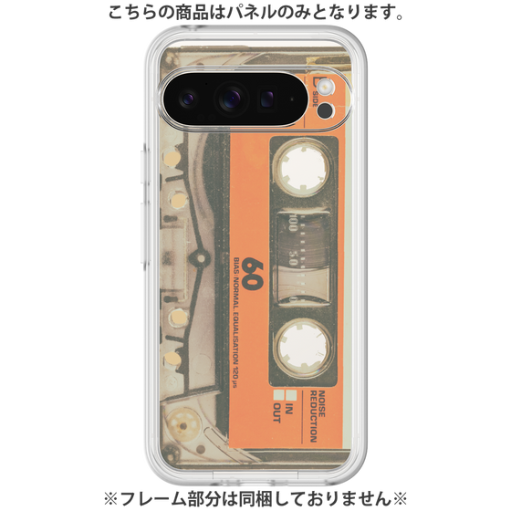 プレミアムパネル［ RETORO CASSETTE TAPE - Skeleton Orange ］