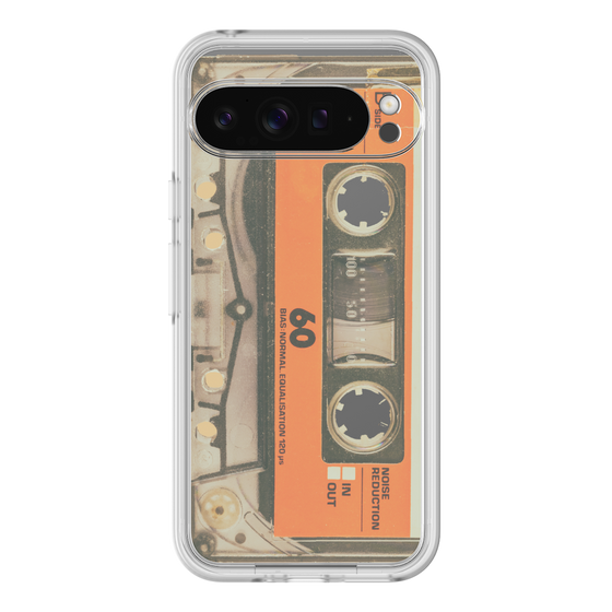 プレミアムパネル［ RETORO CASSETTE TAPE - Skeleton Orange ］