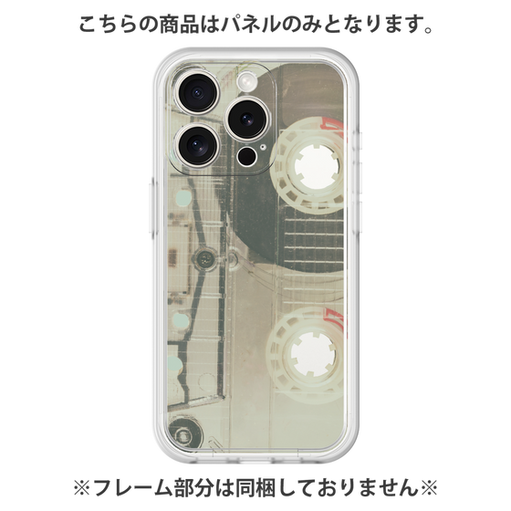 プレミアムパネル［ RETORO CASSETTE TAPE - Skeleton Red ］