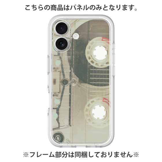 プレミアムパネル［ RETORO CASSETTE TAPE - Skeleton Red ］