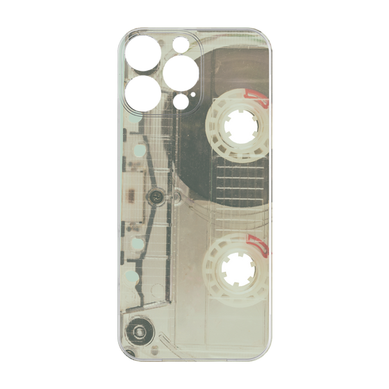 プレミアムパネル［ RETORO CASSETTE TAPE - Skeleton Red ］