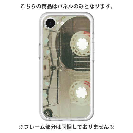 プレミアムパネル［ RETORO CASSETTE TAPE - Skeleton Red ］