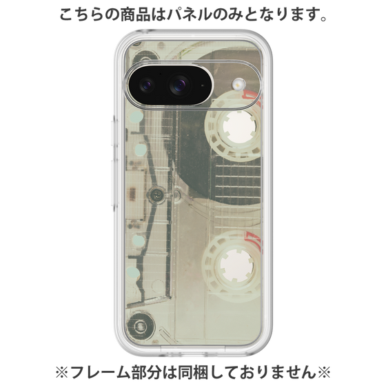 プレミアムパネル［ RETORO CASSETTE TAPE - Skeleton Red ］