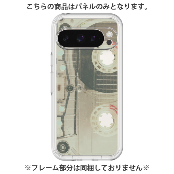 プレミアムパネル［ RETORO CASSETTE TAPE - Skeleton Red ］