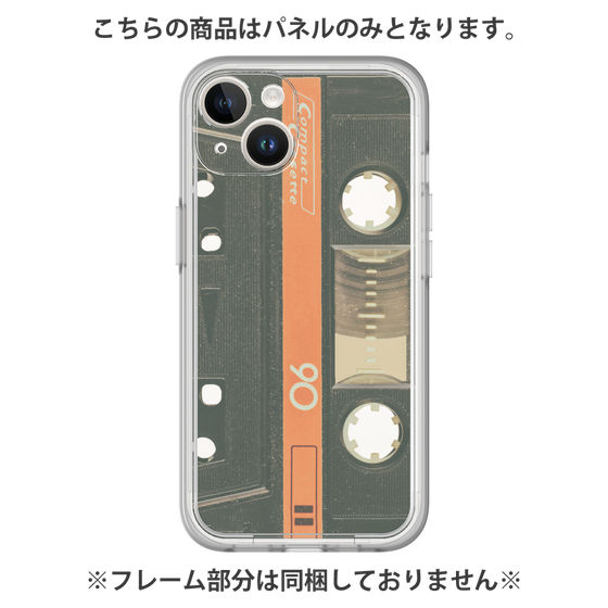 プレミアムパネル［ RETORO CASSETTE TAPE - Opacity Black ］