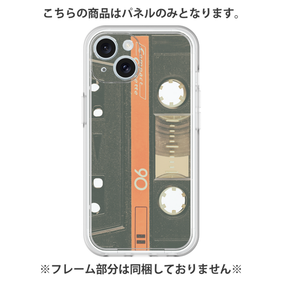 プレミアムパネル［ RETORO CASSETTE TAPE - Opacity Black ］