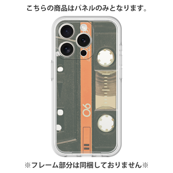 プレミアムパネル［ RETORO CASSETTE TAPE - Opacity Black ］