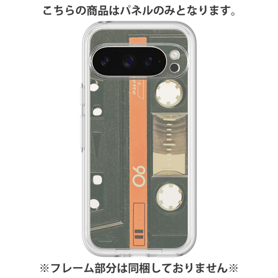 プレミアムパネル［ RETORO CASSETTE TAPE - Opacity Black ］