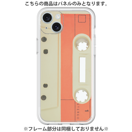 プレミアムパネル［ RETORO CASSETTE TAPE - Opacity White ］