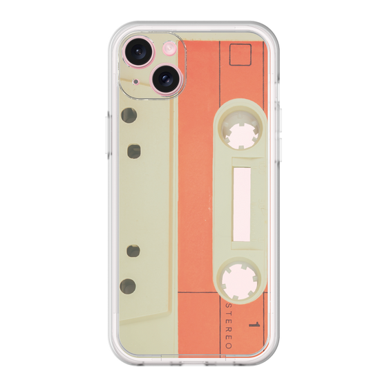 プレミアムパネル［ RETORO CASSETTE TAPE - Opacity White ］