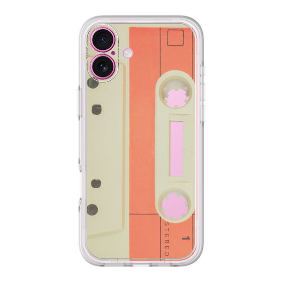 プレミアムパネル［ RETORO CASSETTE TAPE - Opacity White ］