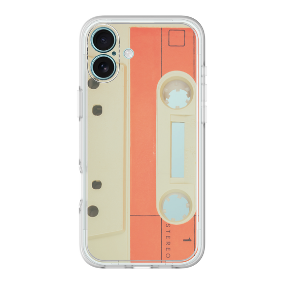 プレミアムパネル［ RETORO CASSETTE TAPE - Opacity White ］