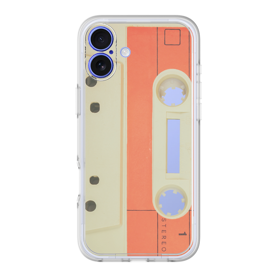 プレミアムパネル［ RETORO CASSETTE TAPE - Opacity White ］