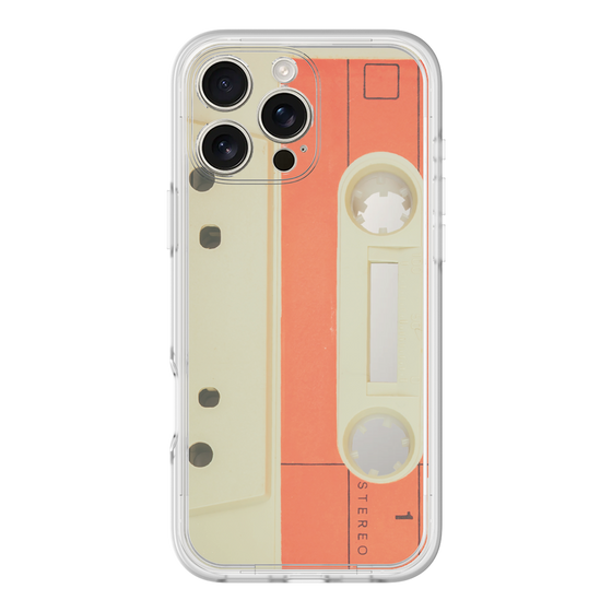 プレミアムパネル［ RETORO CASSETTE TAPE - Opacity White ］