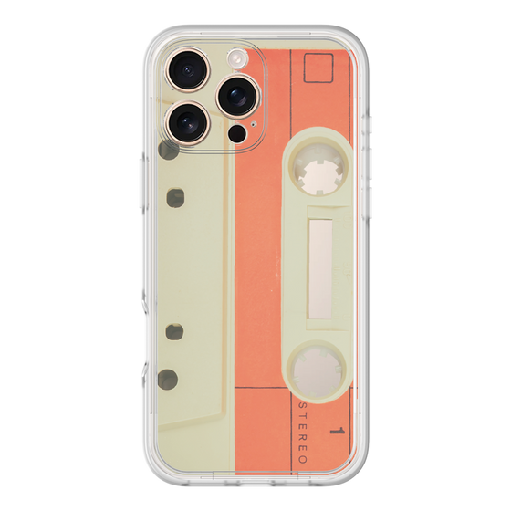 プレミアムパネル［ RETORO CASSETTE TAPE - Opacity White ］